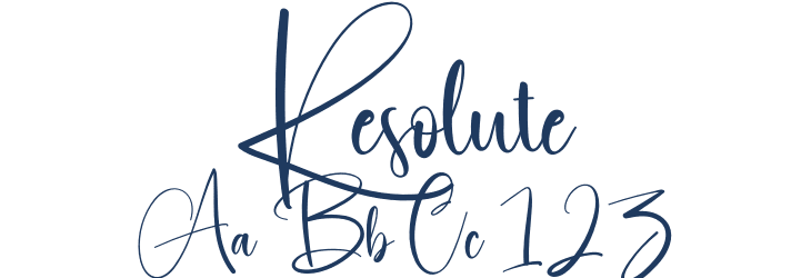 Resolute Font Preview
