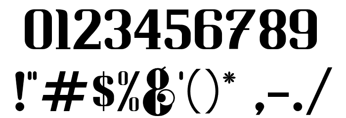 Resolve-Regular Font OTHER CHARS