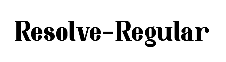 Resolve-Regular  नि: शुल्क फ़ॉन्ट्स डाउनलोड