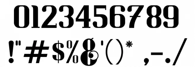 Resolve-Regular Font OTHER CHARS