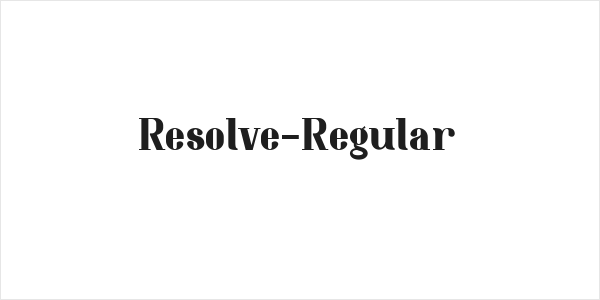 Resolve-Regular Logo