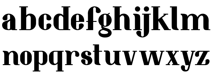 Resolve-Regular Font LOWERCASE