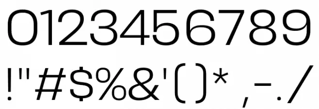 Resolve Sans Light Font OTHER CHARS