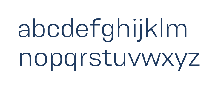 Resolve Sans Light Lowercase