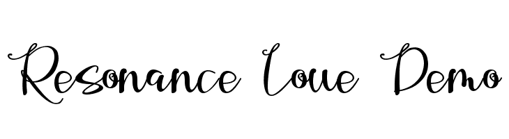 Resonance Love Demo  font caratteri gratis