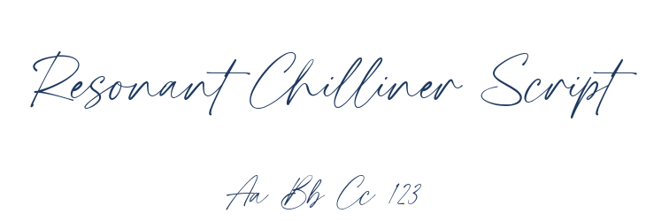 Resonant Chilliner Script Font Preview