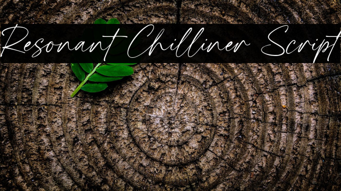 Resonant Chilliner Script Font examples