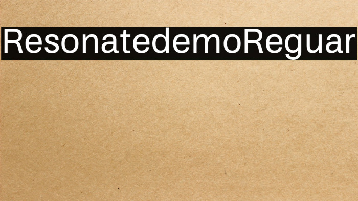 Resonate demo Regular Example 2