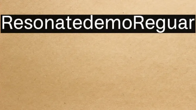 Resonate demo Regular Example 2