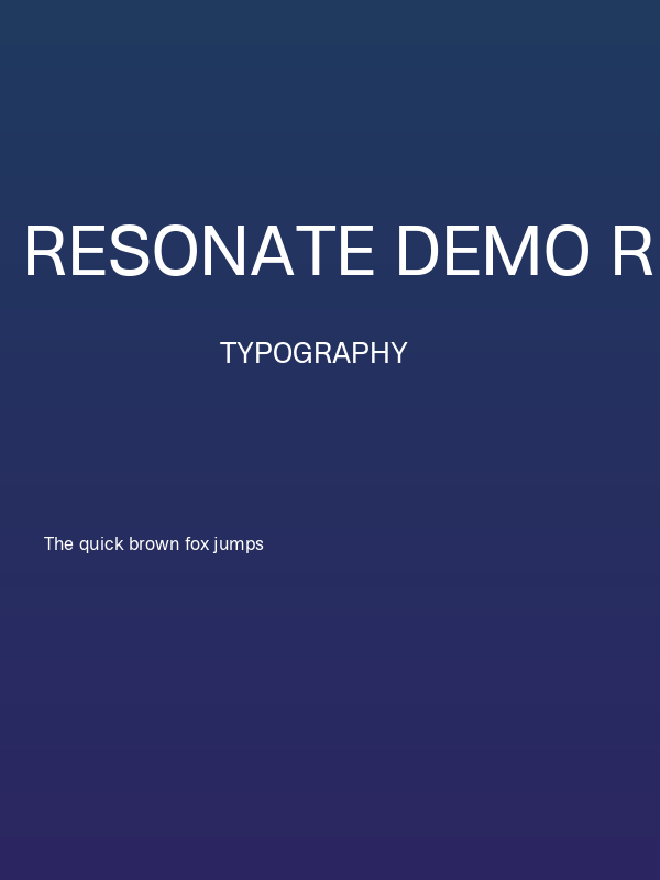 Resonate demo Regular Poster