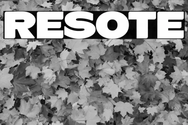 ResotE Font examples