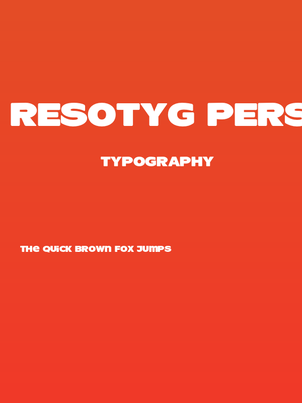 ResotYg PERSONAL USE Poster