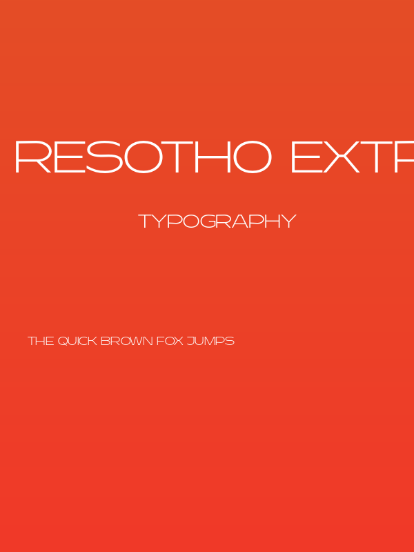 Resotho Extralight Poster