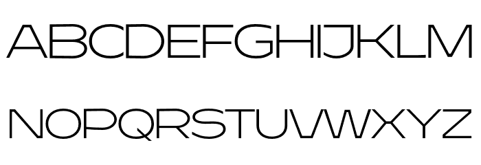 Resotho Extralight Font LOWERCASE