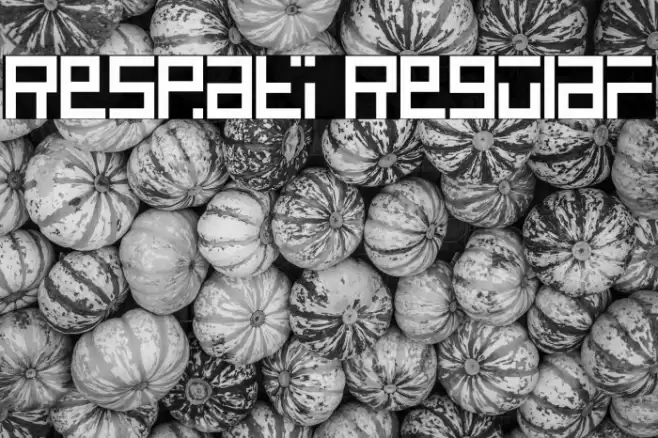 Respati Regular Caratteri examples