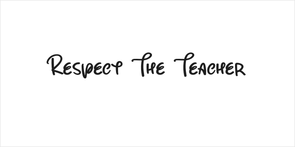 Respect The Teacher Logo