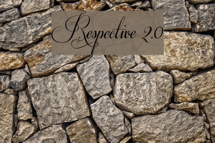 Respective 2.0 Font examples