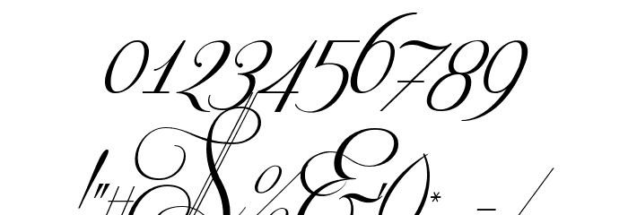 Respective Slanted Font Alte caractere