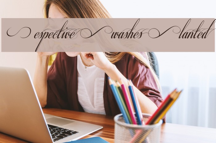 Respective Swashes Slanted Font examples