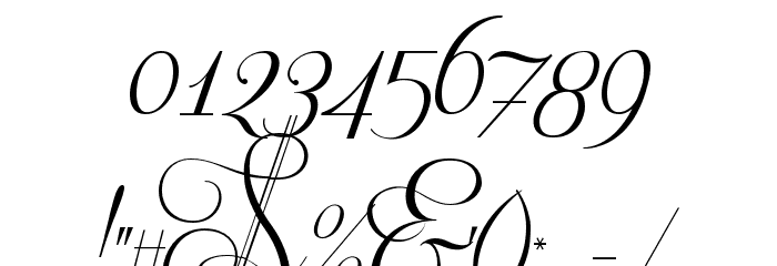 Respective Swashes Font OTHER CHARS