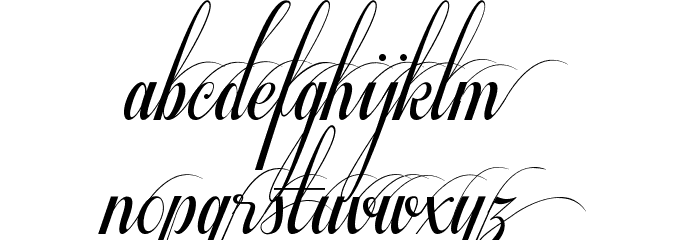 Respective Swashes Font LOWERCASE