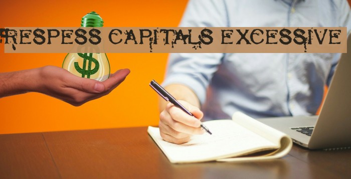 Respess Capitals Excessive Font examples