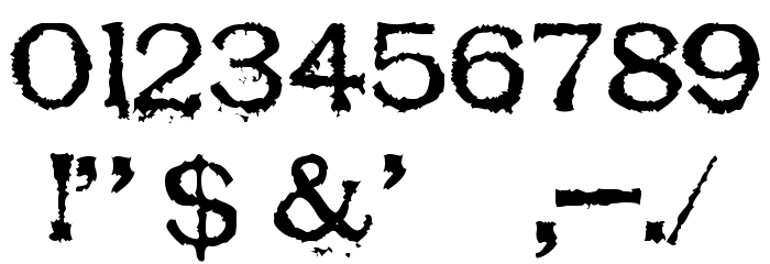 Respess Capitals Heavy Font OTHER CHARS