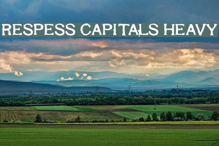 Respess Capitals Heavy Font examples