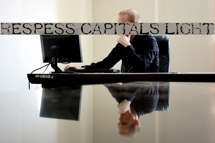 Respess Capitals Light Font examples