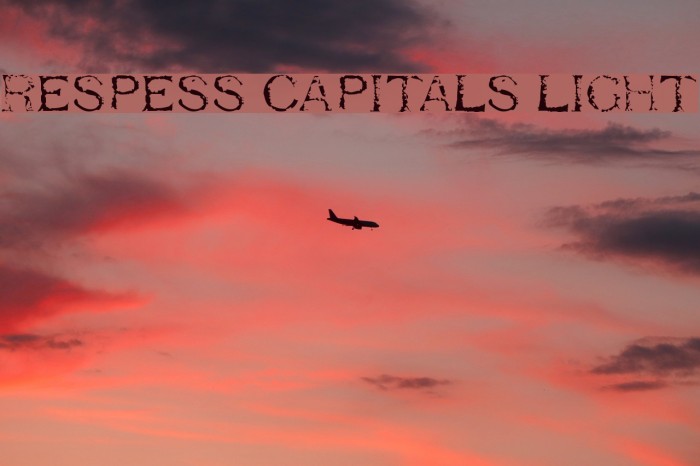 Respess Capitals Light Font examples