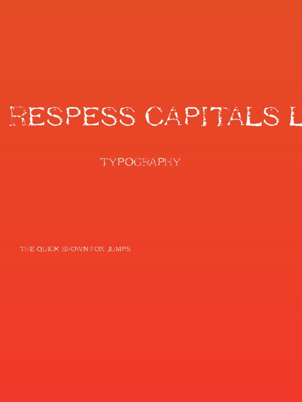 Respess Capitals Light Poster