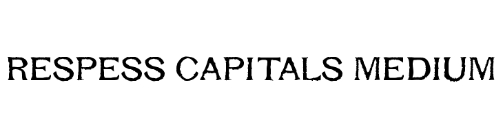 Respess Capitals Medium  नि: शुल्क फ़ॉन्ट्स डाउनलोड
