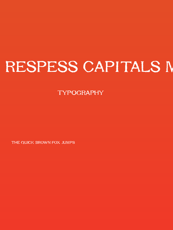 Respess Capitals Medium Poster