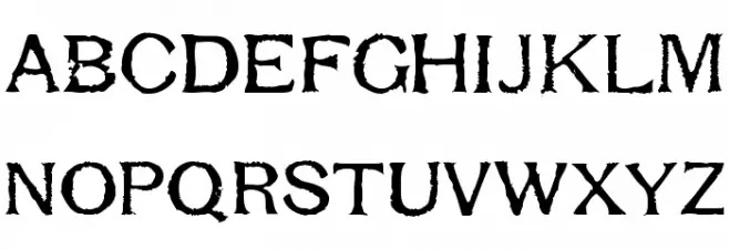 Respess Capitals Medium 字体 小写