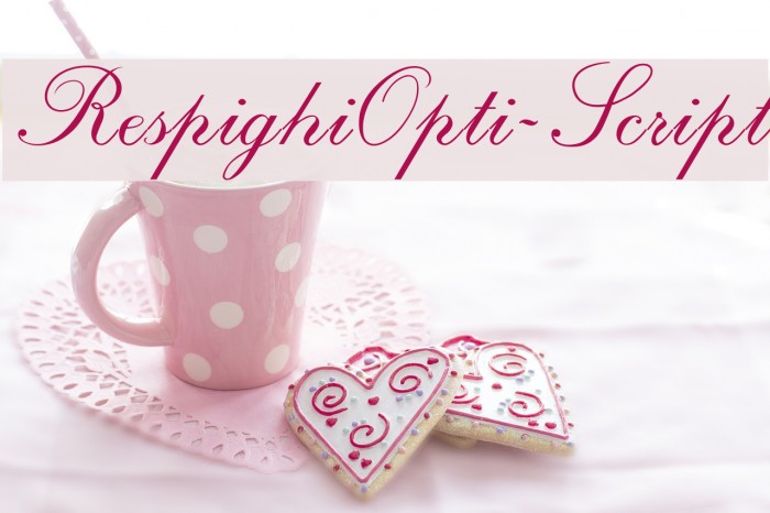 RespighiOpti-Script Font examples