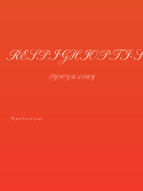 RespighiOpti-Script Poster