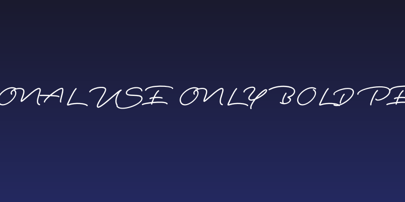 Respondent PERSONAL USE ONLY Bold PERSONAL USE ONLY Social Header