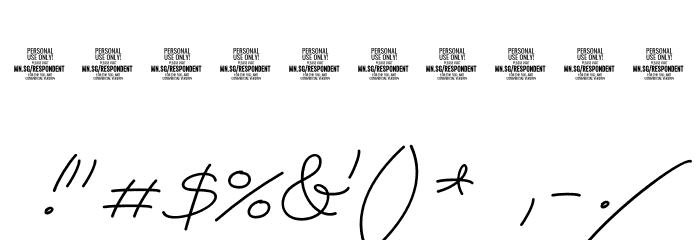 Respondent PERSONAL USE ONLY Light PERSONAL USE ONLY Font OTHER CHARS