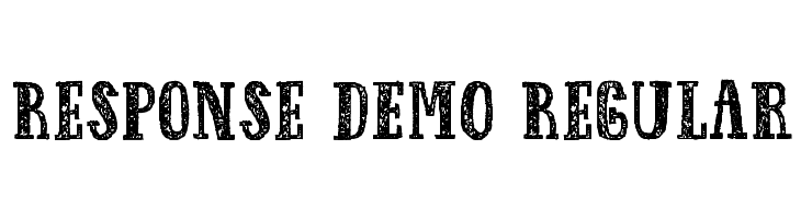 Response DEMO Regular  免费字体下载
