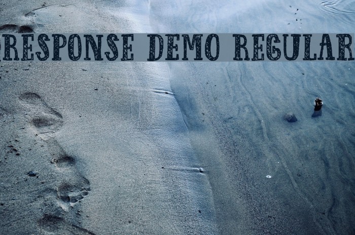 Response DEMO Regular Font examples