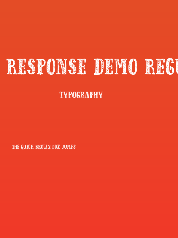 Response DEMO Regular Poster