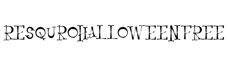 Resquro Halloween FREE  les polices de caractères gratuit tlcharger