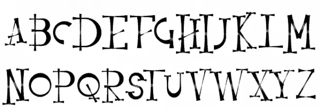 ResquroHalloweenFREE Шрифта ВЕРХНИЙ