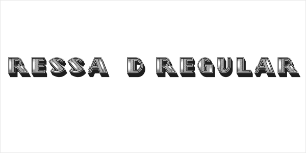 Ressa 3D Regular Logo