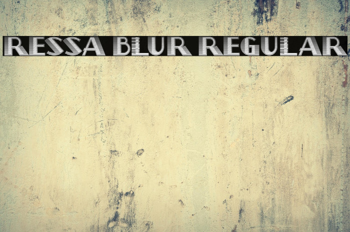Ressa Blur Regular Example 3