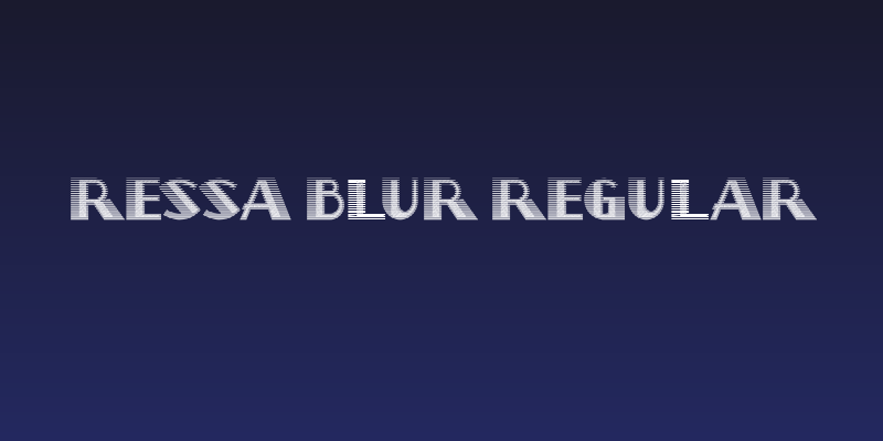 Ressa Blur Regular Social Header