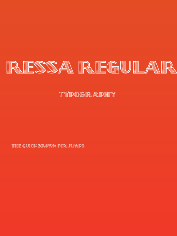 Ressa Regular Poster