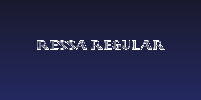 Ressa Regular Social Header