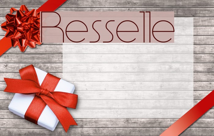 Resselle Font examples