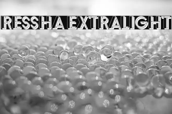Ressha ExtraLight Font examples